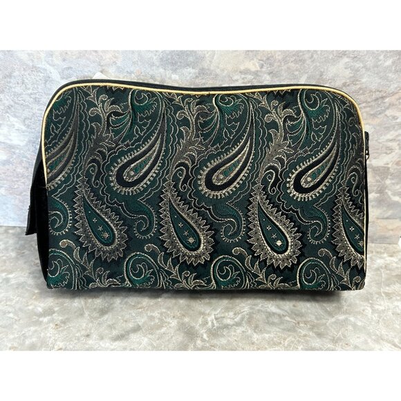 Vintage Christian Dior Multicolor Paisley Zipper Tassel Makeup Bag - NWT - Picture 3 of 6